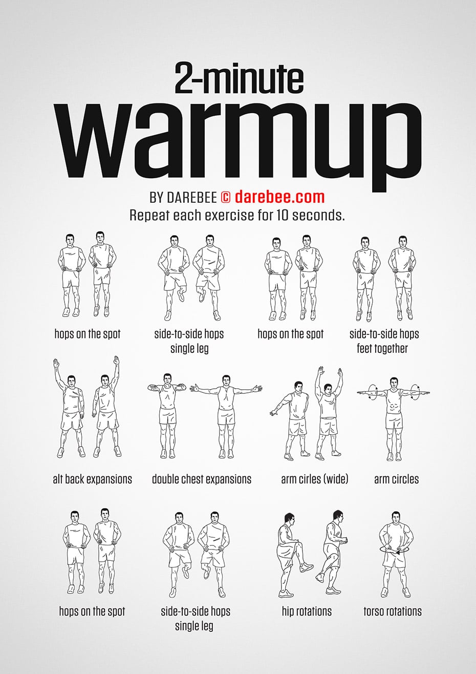 Das 2-Minuten WarmUp-Workout