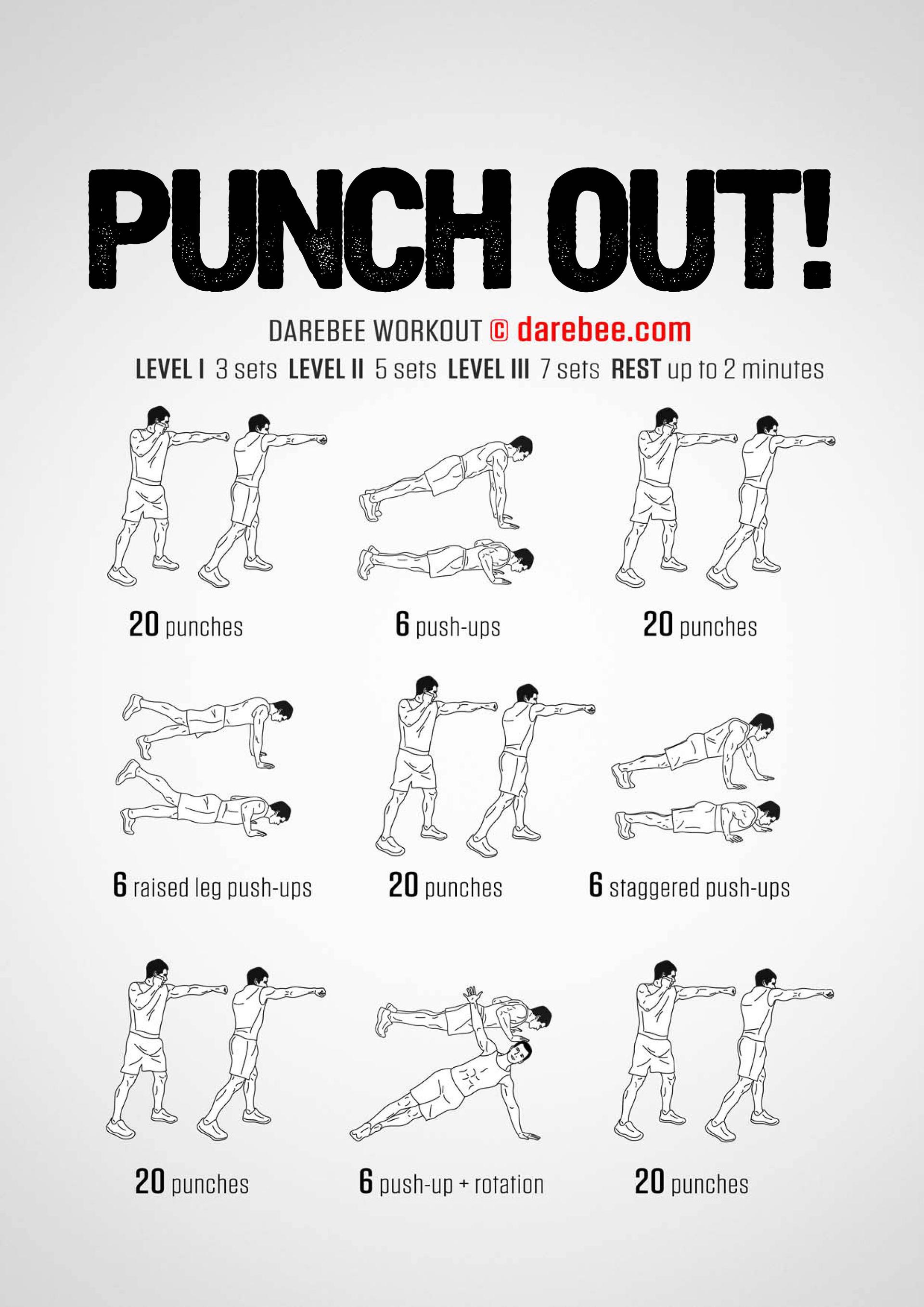 Punch Out! Workout by darebee.com
